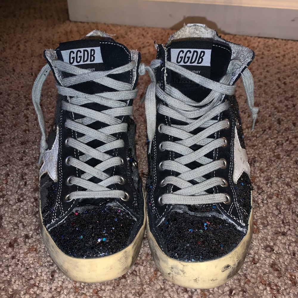 Golden Goose Francy black high tops